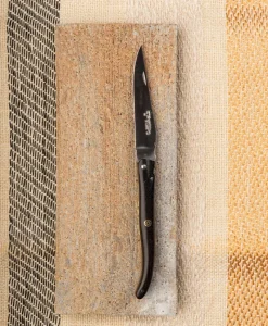 Laguiole en Aubrac Messer|Faltbares Taschenmesser mit Ebenholz Griff