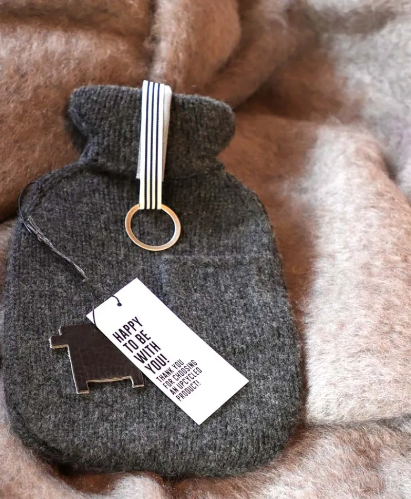 LPJ Studios Edles Handwerk|Wärmflaschen|Gestrickte Wärmflasche aus Kaschmir und Wolle
