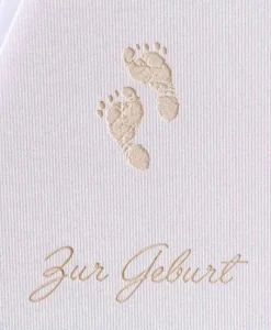 GMUND Papier Papeterie|Grußkarte Zur Geburt Füßchen