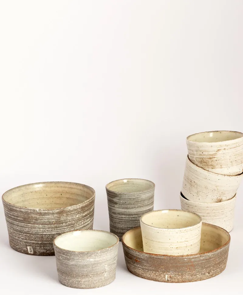 Christine Wagner Schalen|Keramik|Handgefertigte Keramik-Schale niedrig