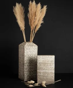 Christine Wagner Vasen|Handgefertigte Keramik-Vase rechteckig groß