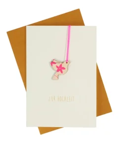 Pink Stories Papeterie|Handgefertigte Klappkarte "Zur Hochzeit"