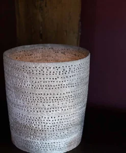 Christine Wagner Outdoor Accessoires|Laternen Und Windlichter|Handgefertigtes Keramik-Lichtobjekt rund