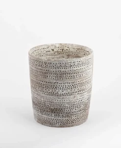 Christine Wagner Outdoor Accessoires|Laternen Und Windlichter|Handgefertigtes Keramik-Lichtobjekt rund