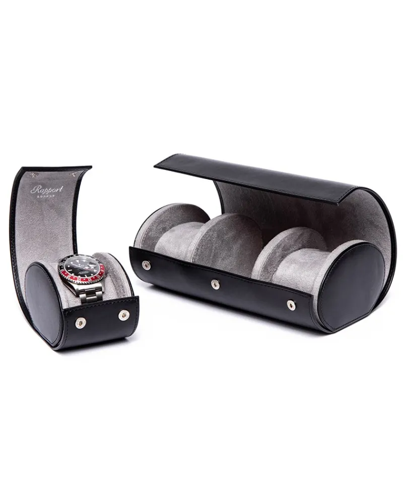 Rapport London Reiseaccessoires|Schmuckaufbewahrung|Hyde Park Three Watch Roll