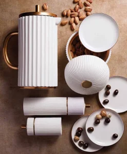 L'Objet Kaffee Und Tee|Küchenutensilien|Ionic French Press aus Porzellan