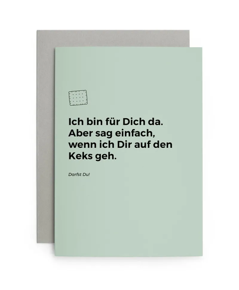 heartfelt paper & co Papeterie|Klappkarte Krankheit "Keks"