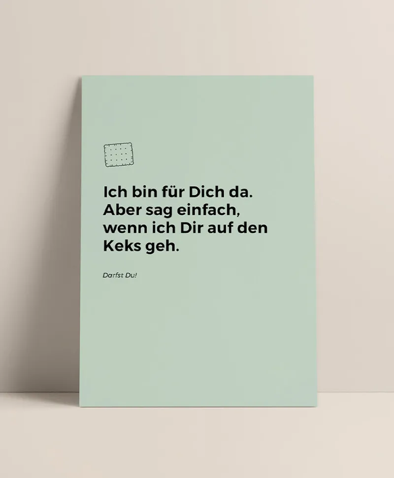 heartfelt paper & co Papeterie|Klappkarte Krankheit "Keks"