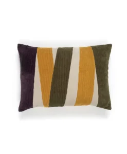 u00c9litis Kissen|Kord-Patchwork Kissen Naïs