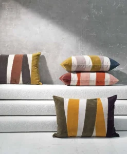 u00c9litis Kissen|Kord-Patchwork Kissen Naïs