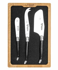 Laguiole en Aubrac Edles Handwerk|Messer|Käseset Ebenholz