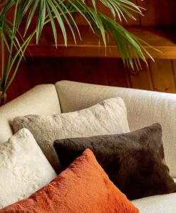 u00c9litis Kissen|Kunstfell-Kissen Winter