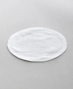 indradanush Tischwäsche|Leinen Klapperdeckchen rund schlichter Saum