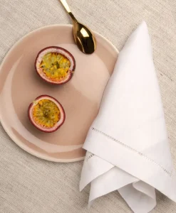 indradanush Servietten|Tischwäsche|Leinen Serviette mit Leiterhohlsaum