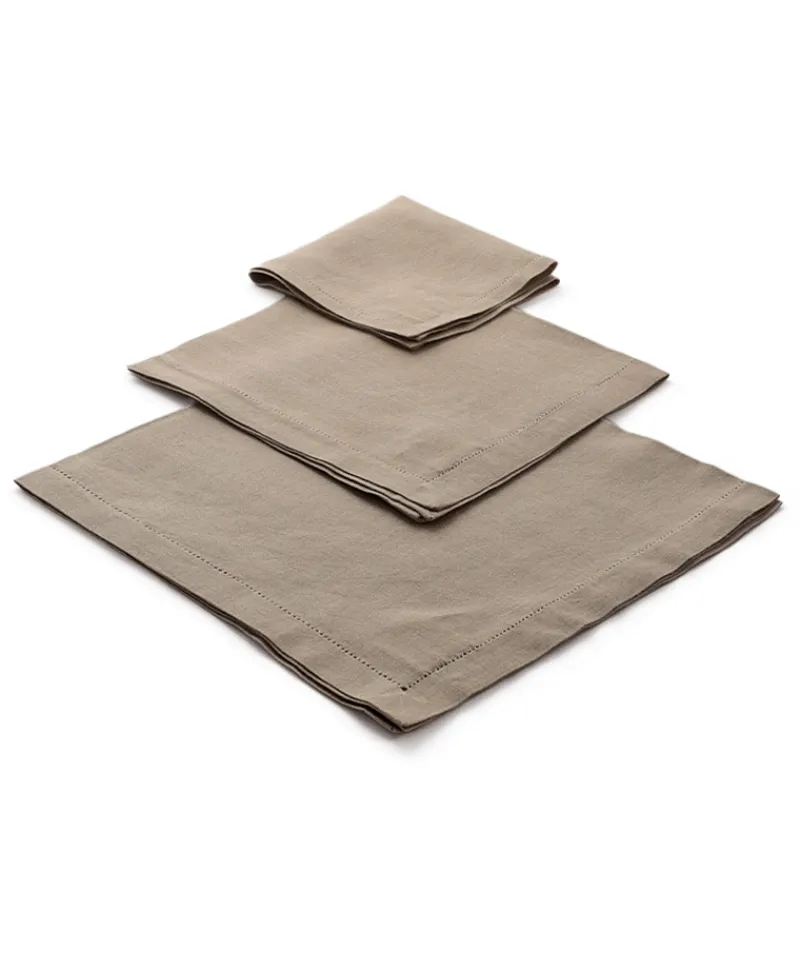 indradanush Tischwäsche|Servietten|Leinen Servietten Minihohlsaum