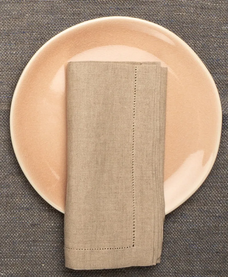 indradanush Tischwäsche|Servietten|Leinen Servietten Minihohlsaum