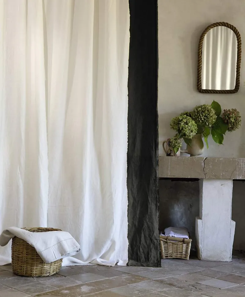 u00c9litis Vorhänge|Leinen Vorhang Paintbrush