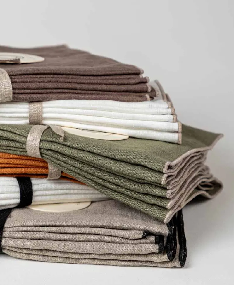 Erika Vaitkute Servietten|Leinenserviette 2er Set "VILNIA"