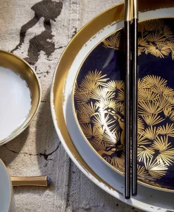 L'Objet Asiatische Küche|Besteck|Luxuriöse Essstäbchen aus Ebenholz (2 Paar)