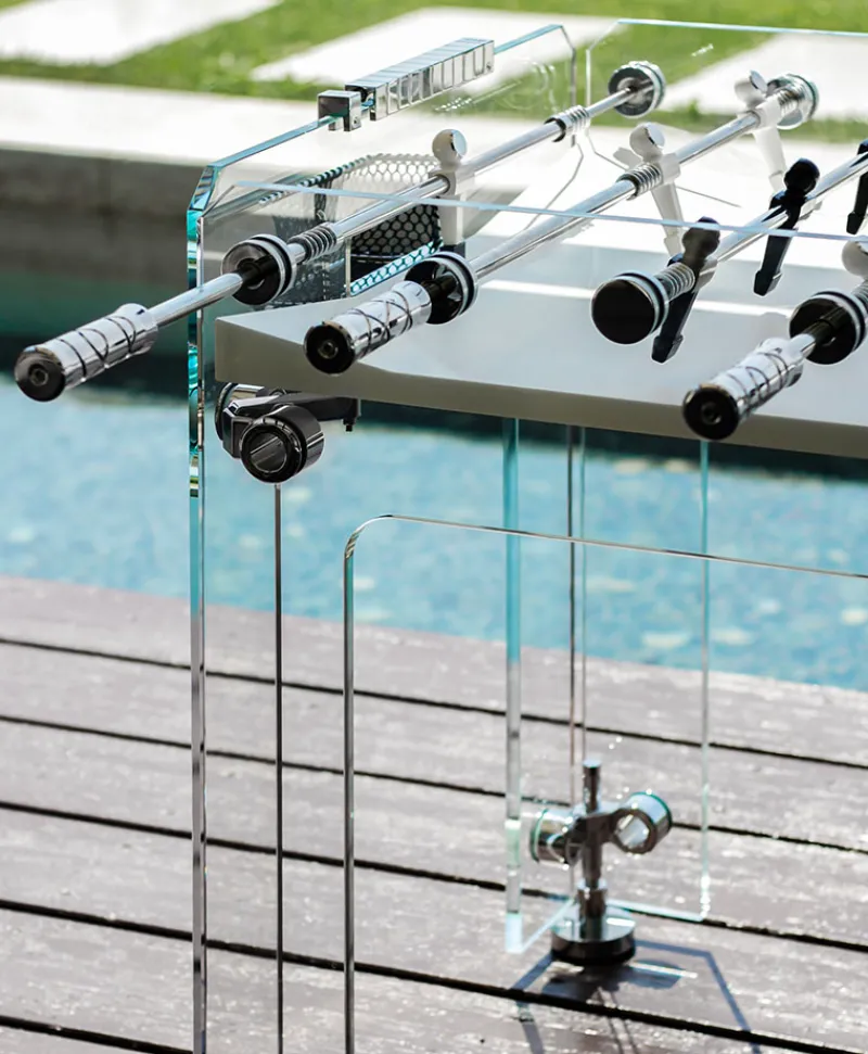 Teckell Edles Handwerk|Spiele|Luxuriöser Tischkicker Cristallino Outdoor