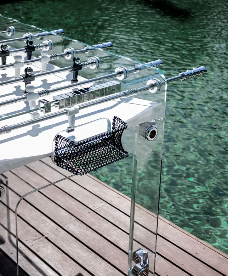 Teckell Edles Handwerk|Spiele|Luxuriöser Tischkicker Cristallino Outdoor