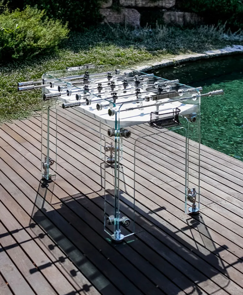 Teckell Edles Handwerk|Spiele|Luxuriöser Tischkicker Cristallino Outdoor