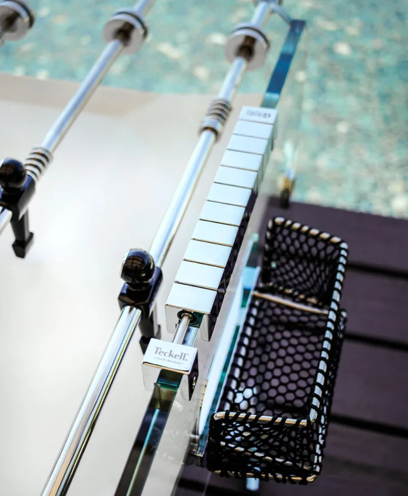 Teckell Edles Handwerk|Spiele|Luxuriöser Tischkicker Cristallino Outdoor