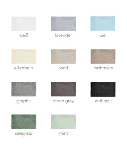 weseta Luxusfrottier Bunte Badematten|Luxus-Badeteppich Dreamtuft Puro