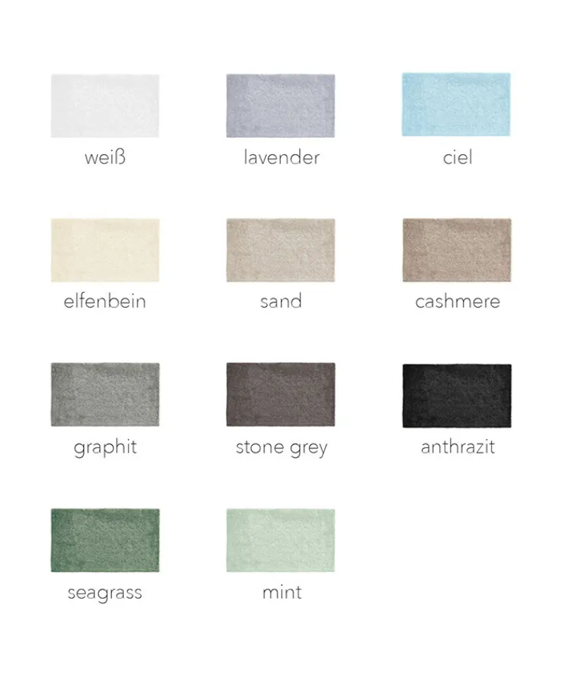 weseta Luxusfrottier Bunte Badematten|Luxus-Badeteppich Dreamtuft Puro