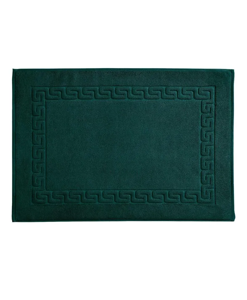 weseta Luxusfrottier Bunte Badematten|Luxus-Badevorleger Dreamflor mit Mäanderbordüre