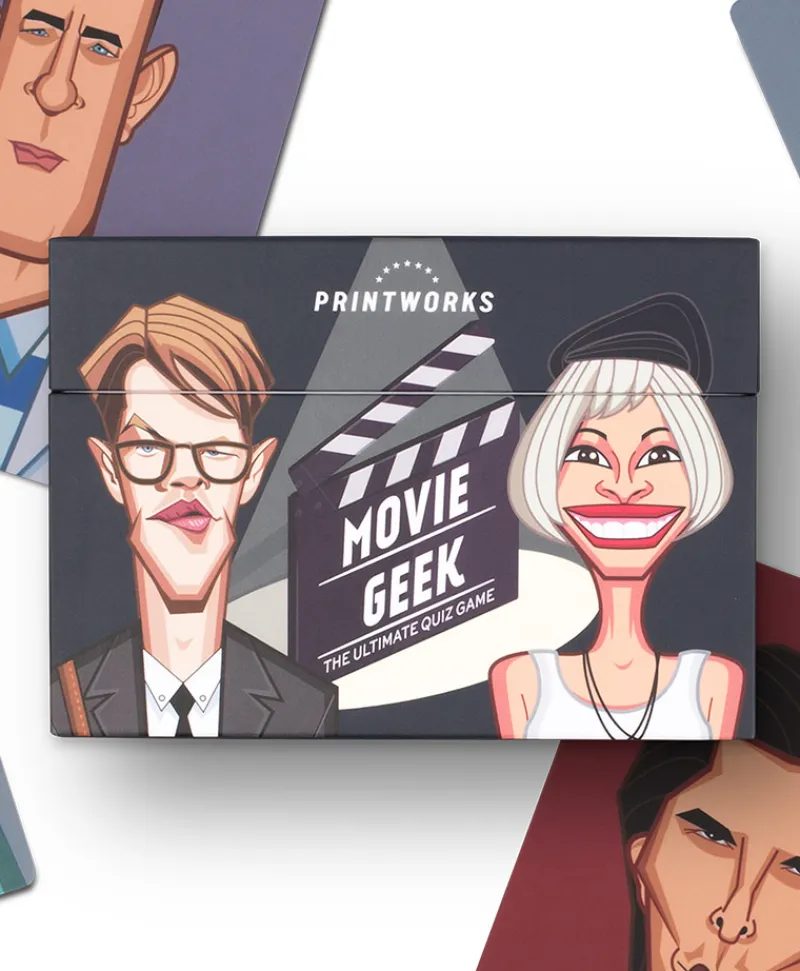 Printworks Spiele|Memory – Trivia Game Movie Geek