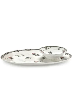 Serax Porzellan|Serviergeschirr|Midnight Flowers Servierplatten by Marni