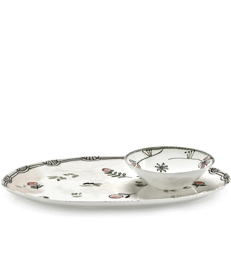 Serax Porzellan|Serviergeschirr|Midnight Flowers Servierplatten by Marni