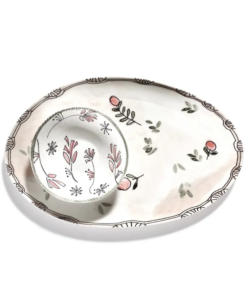 Serax Porzellan|Serviergeschirr|Midnight Flowers Servierplatten by Marni