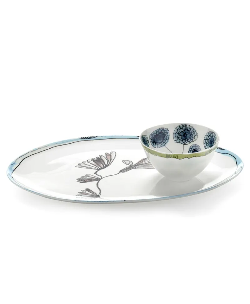 Serax Porzellan|Serviergeschirr|Midnight Flowers Servierplatten by Marni