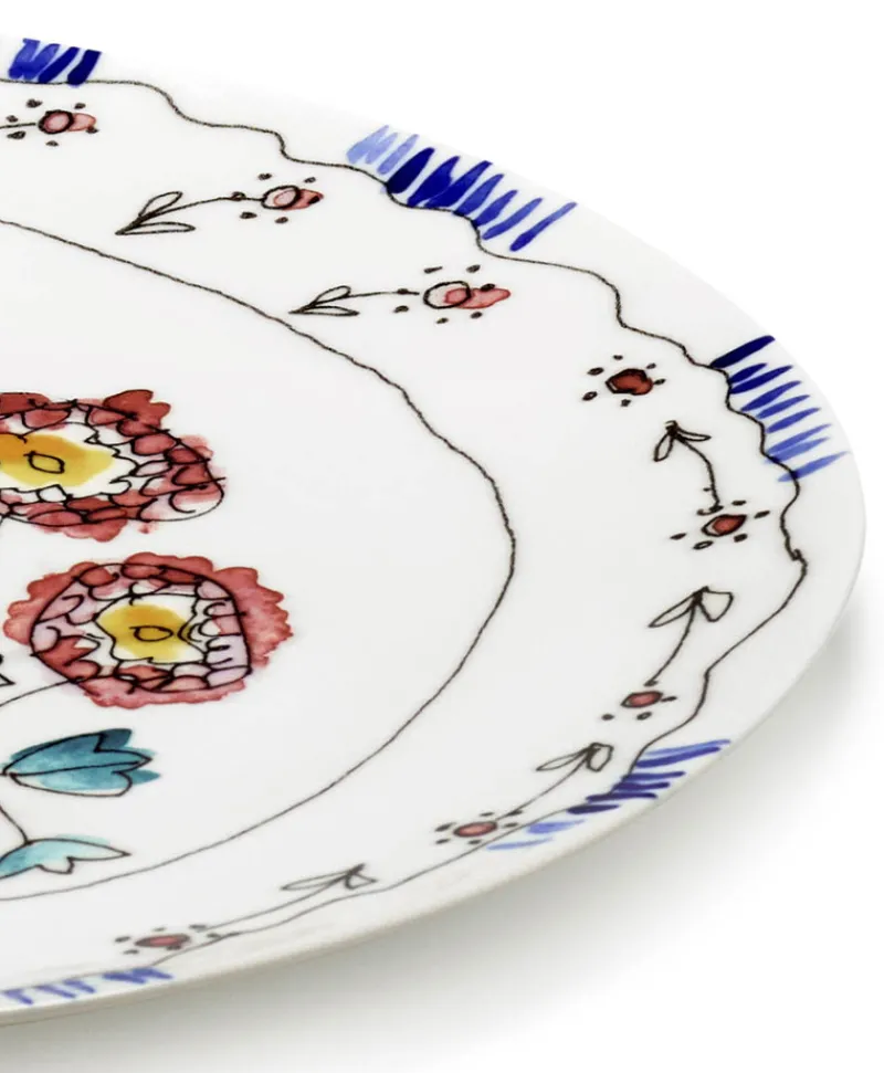 Serax Porzellan|Serviergeschirr|Midnight Flowers Servierplatten by Marni