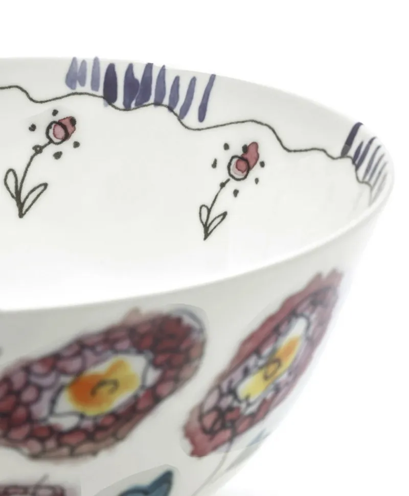 Serax Porzellan|Schüsseln Und Schalen|Midnight Flowers Servierschalen by Marni