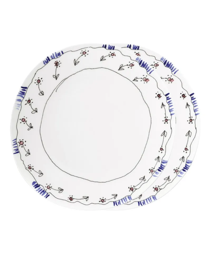 Serax Porzellan|Teller|Midnight Flowers Teller by Marni