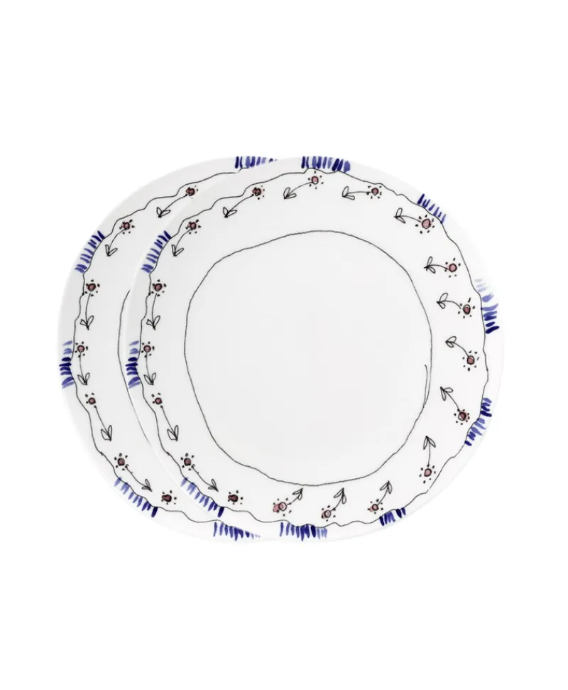 Serax Porzellan|Teller|Midnight Flowers Teller by Marni