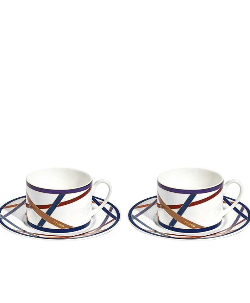 Missoni Home Tassen|Kaffee Und Tee|Nastri Multicolor Teetassen 2er Set