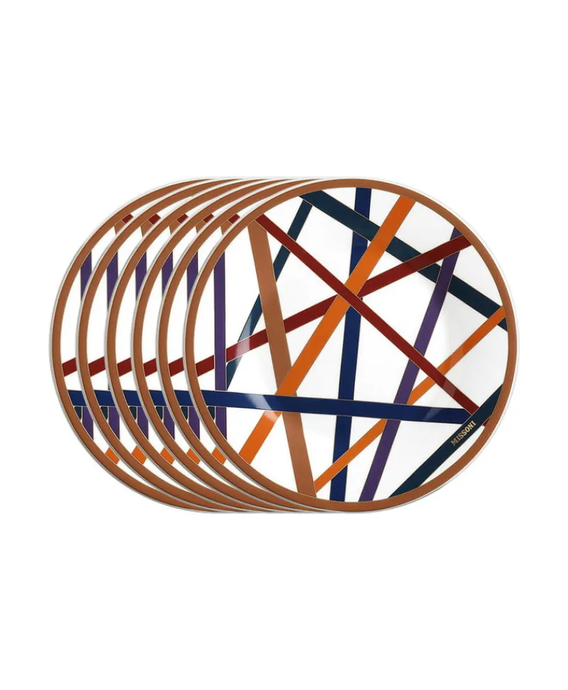 Missoni Home Porzellan|Teller|Nastri Multicolor Teller 6er Set