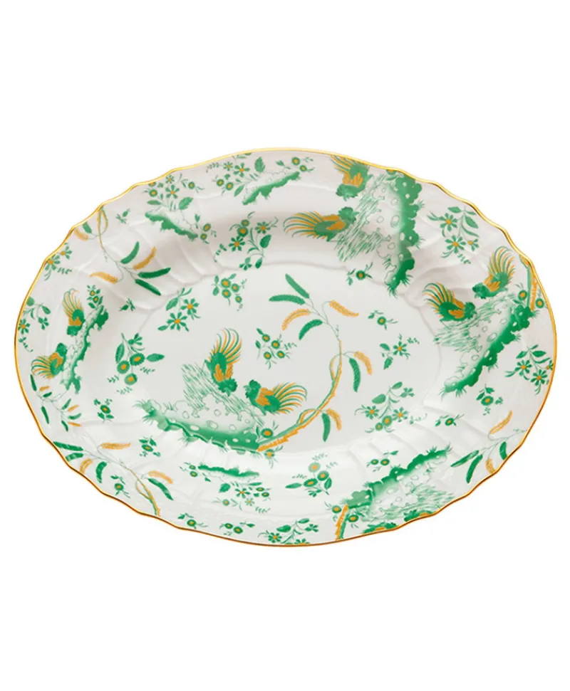 Ginori 1735 Asiatische Küche|Porzellan|Oro di Doccia Servierplatten oval