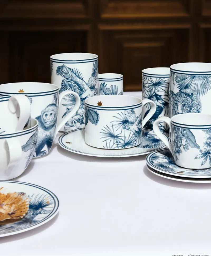 Sieger by Fu00fcrstenberg Tassen|Kaffee Und Tee|Paraíso Blue Tassen zylindrisch