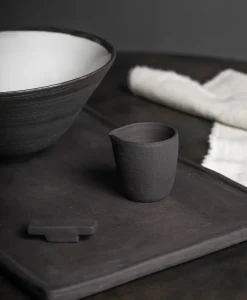 Ton Stein Gut Edles Handwerk|Keramik|Ramen Set “Schwarze Erde”