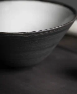 Ton Stein Gut Edles Handwerk|Keramik|Ramen Set “Schwarze Erde”