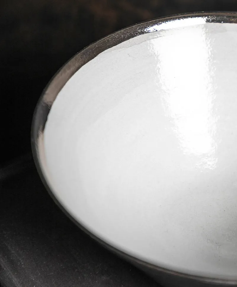 Ton Stein Gut Edles Handwerk|Keramik|Ramen Set “Schwarze Erde”