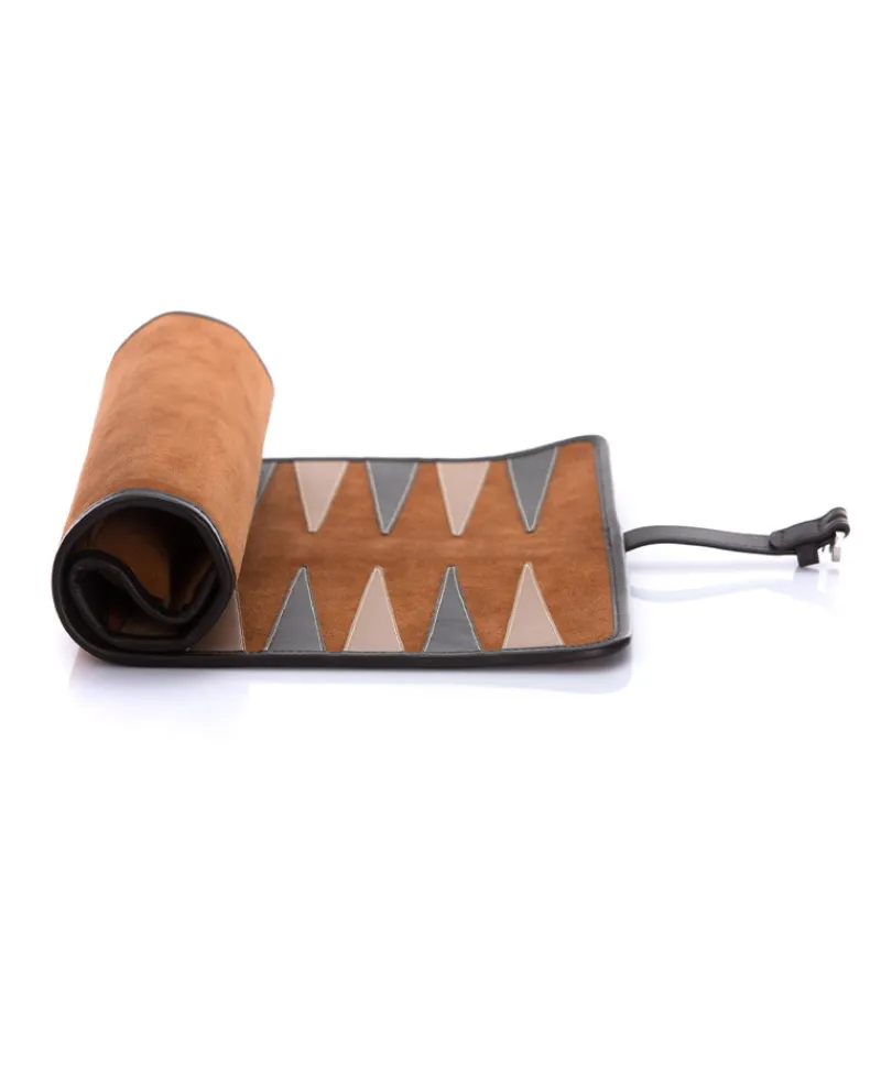 Hector Saxe Paris Reiseaccessoires|Edles Handwerk|Reise-Backgammon Victor aus Leder