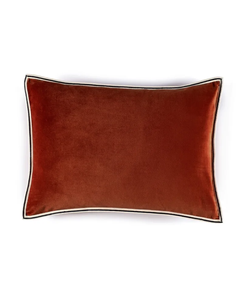 u00c9litis Kissen|Samtkissen Aristote mit Paspelveredelung