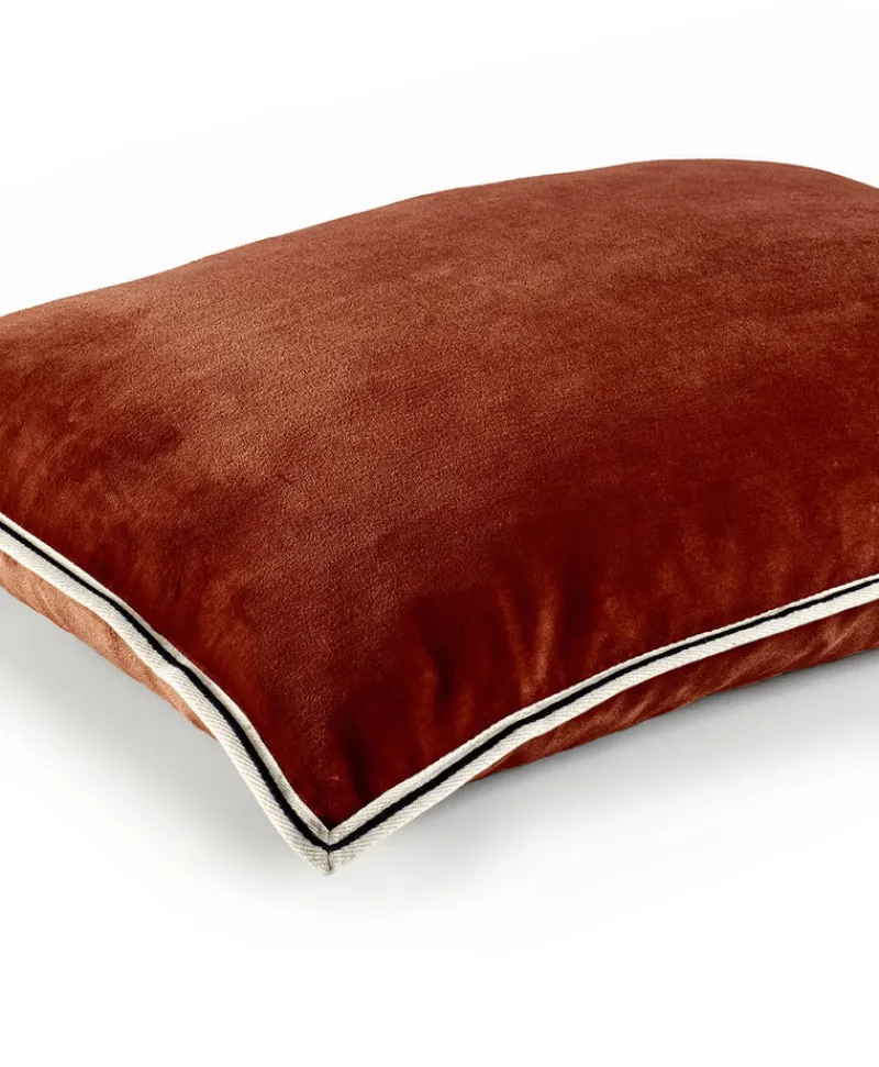 u00c9litis Kissen|Samtkissen Aristote mit Paspelveredelung