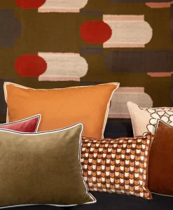 u00c9litis Kissen|Samtkissen Aristote mit Paspelveredelung